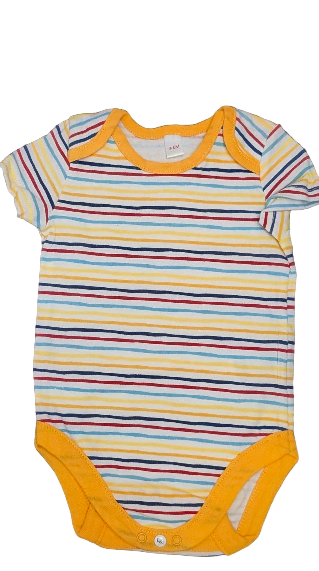 Lily & Jack 3-Pack Bodysuit 100% Organic Cotton- Rainbow Rose Textiles