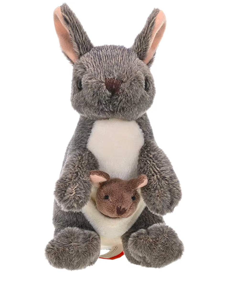 Wild Republic - CK-Mini Kangaroo W/Joey Stuffed Animal 8" Wild Republic