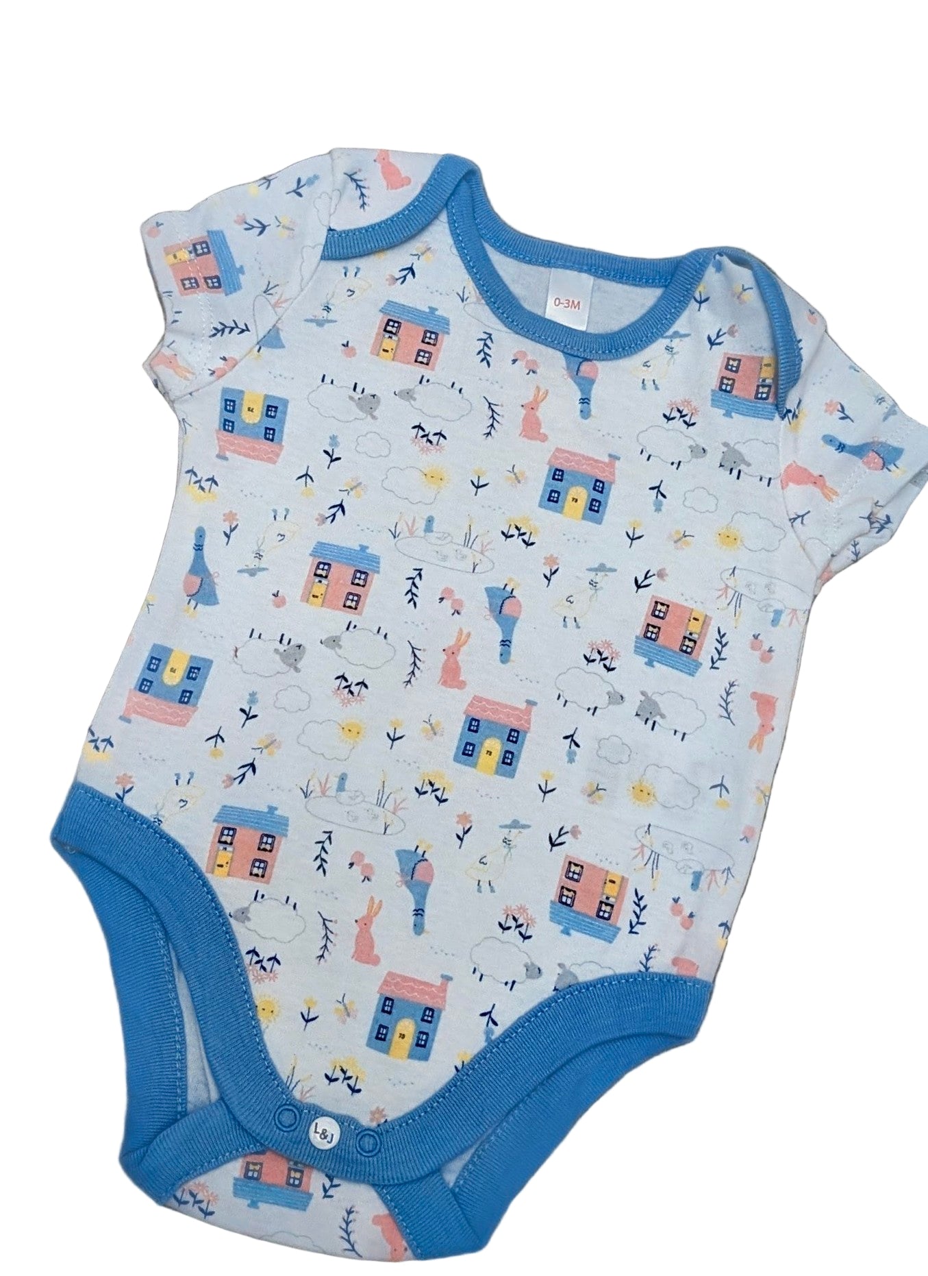 Lily & Jack 3-Pack Bodysuit 100% Organic Cotton-Bird House Rose Textiles