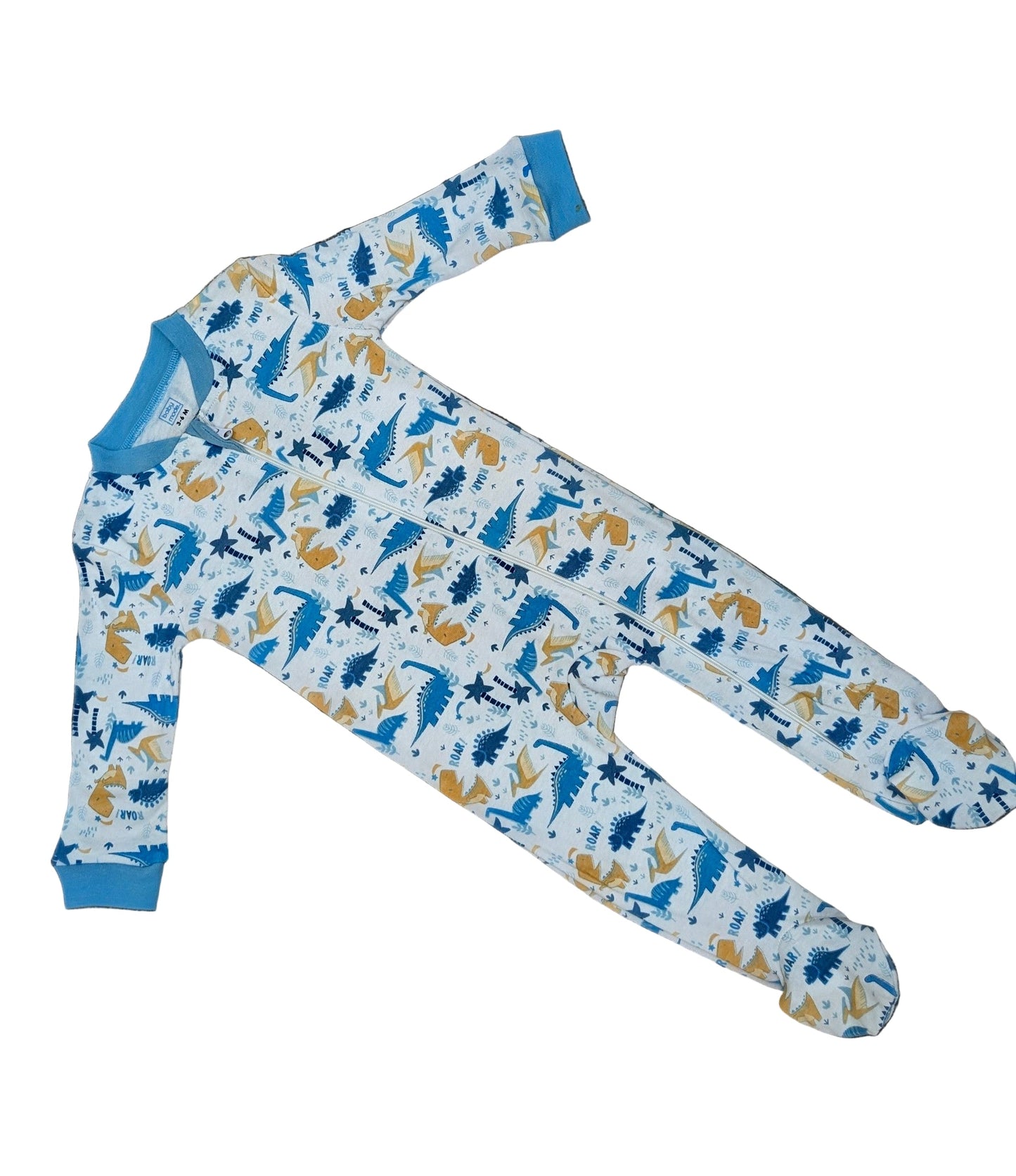 Baby Mode Coverall: Dinosaur Rose Textiles